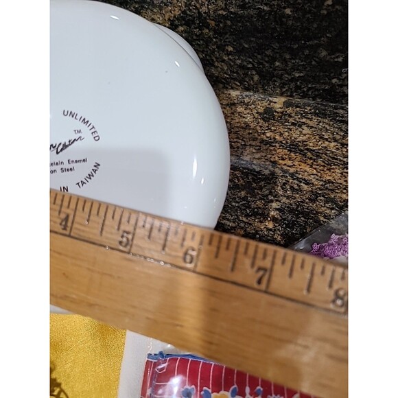 3 pc. Dar Collection Porcelain Enamel on Steel Pink Floral Mixing Bowl Set - Picture 3 of 13